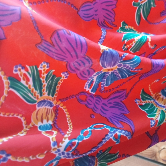 Red Hot Super Flattering Susan Tudor Vintage Jumpsuit Compliment City - Picture 9 of 16